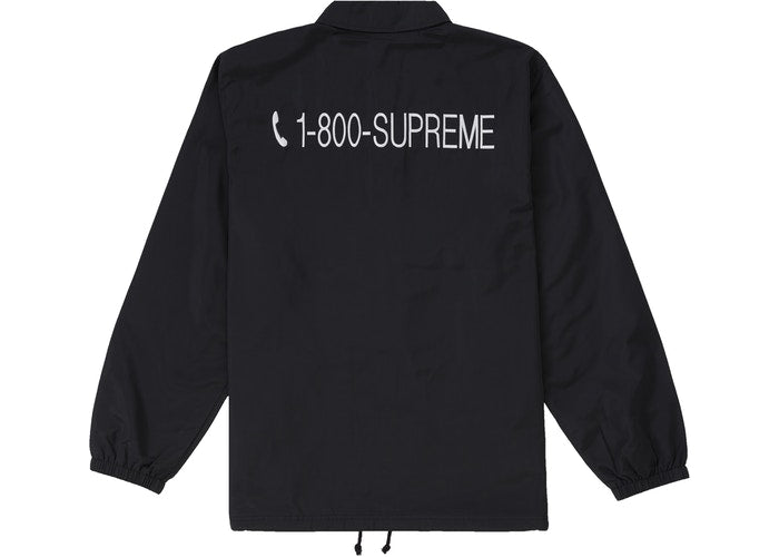 Supreme 1-800 Coaches Jacket Black