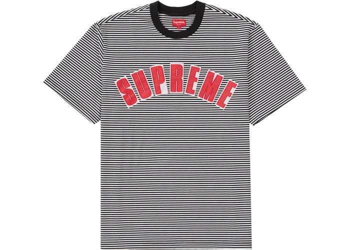 Supreme Arc Applique S/S S/S Top White Stripe