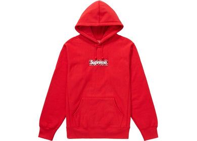 Supreme Bandana Box Logo Hooded Sweatshirt red