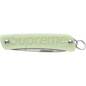 Supreme Boker Glow-in-the-Dark Keychain Knife Green