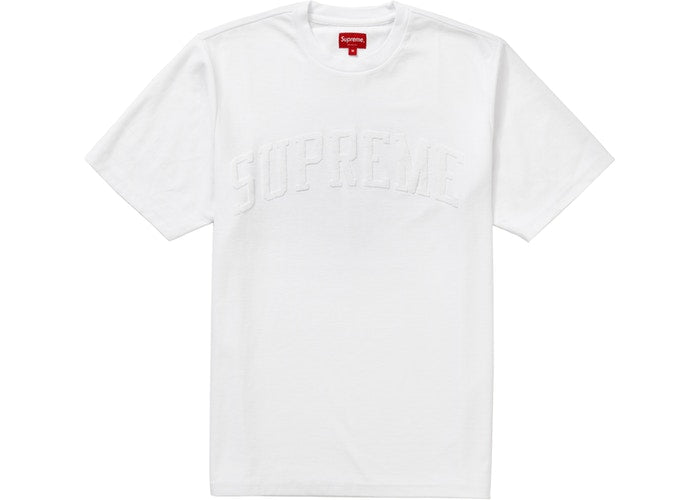 Supreme Chenille Arc Logo S/S Top White – BASEMENT_HK