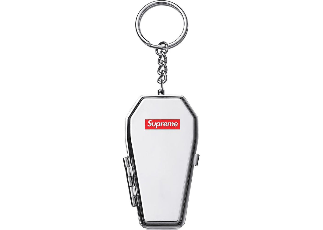 Supreme Coffin Keychain Silver
