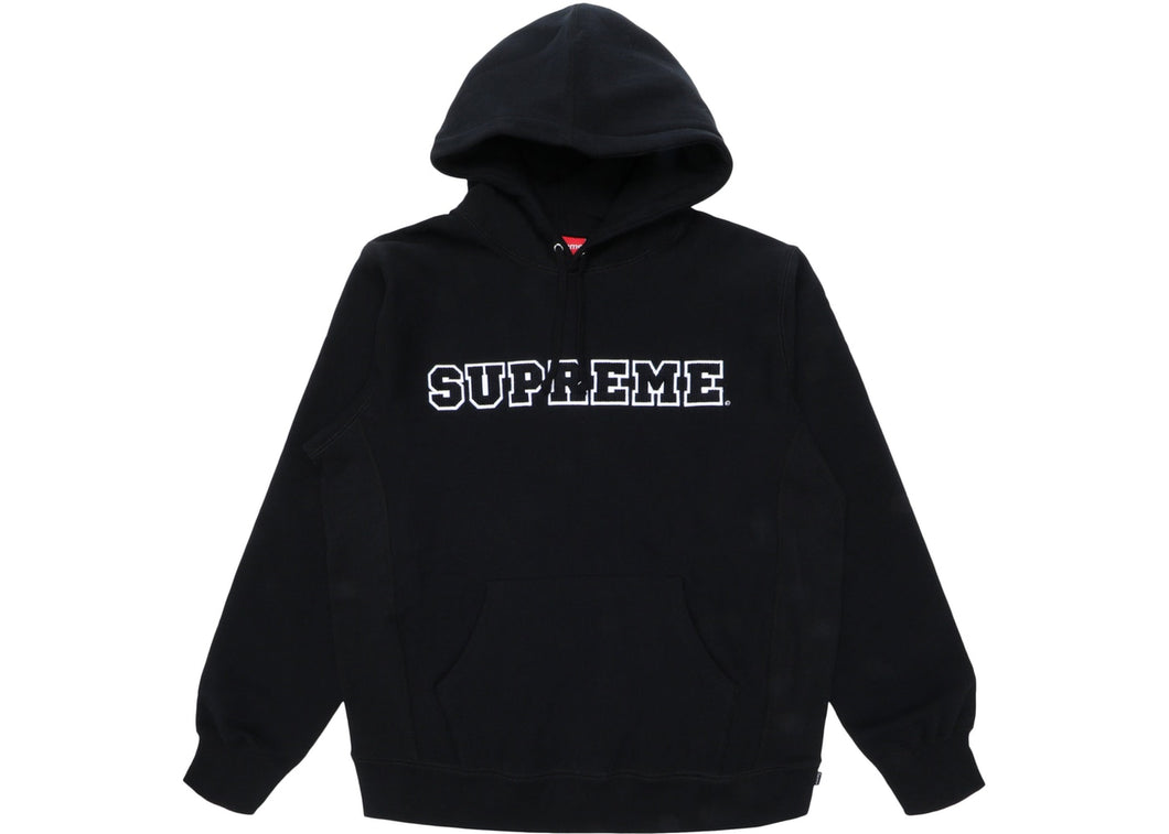 Supreme Cord Collegiate Logo Hooded Sweatshirt