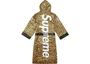 Supreme Everlast Satin Hooded Boxing Robe Leopard