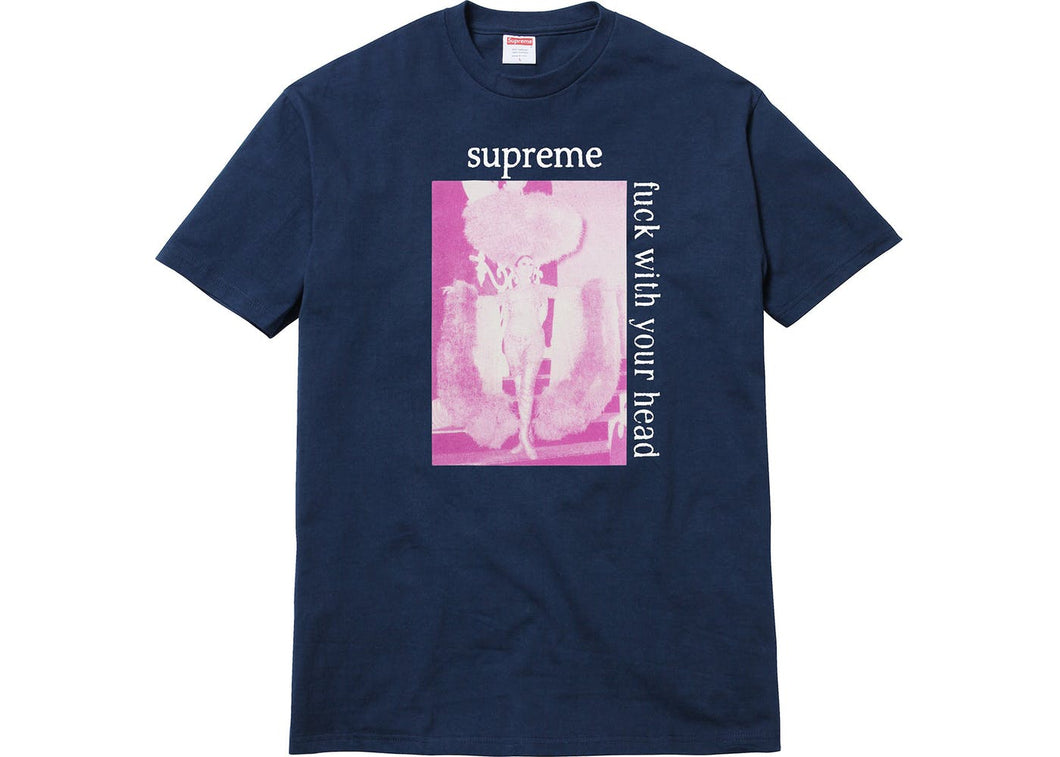 Supreme Fuck With Your Head Tee Navy