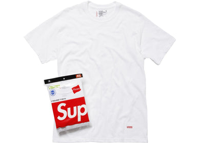 Supreme Hanes Tagless Tees (3 Pack) White