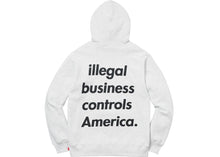 Supreme Illegal Business Hooded Sweatshirt Ash Grey