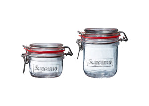 Supreme Jars (Set of 2) Clear