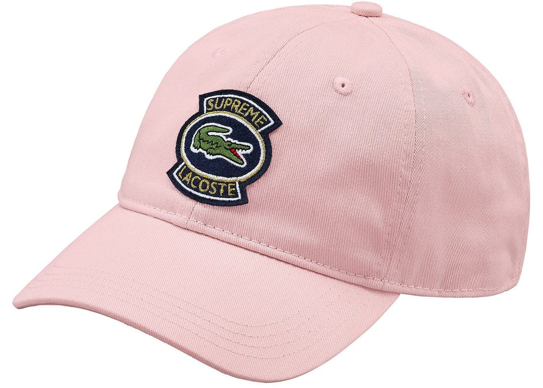 Supreme LACOSTE Twill 6-Panel Pink