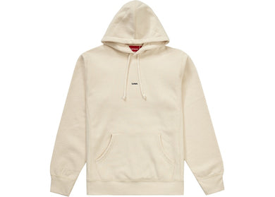 Supreme Micro Logo Hooded Sweatshirt Natural