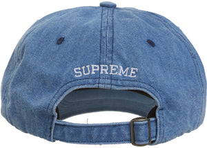 Supreme Multi Color Logo 6-Panel Light Denim