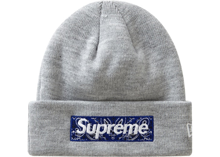 Supreme New Era Box Logo Beanie (FW19) Grey