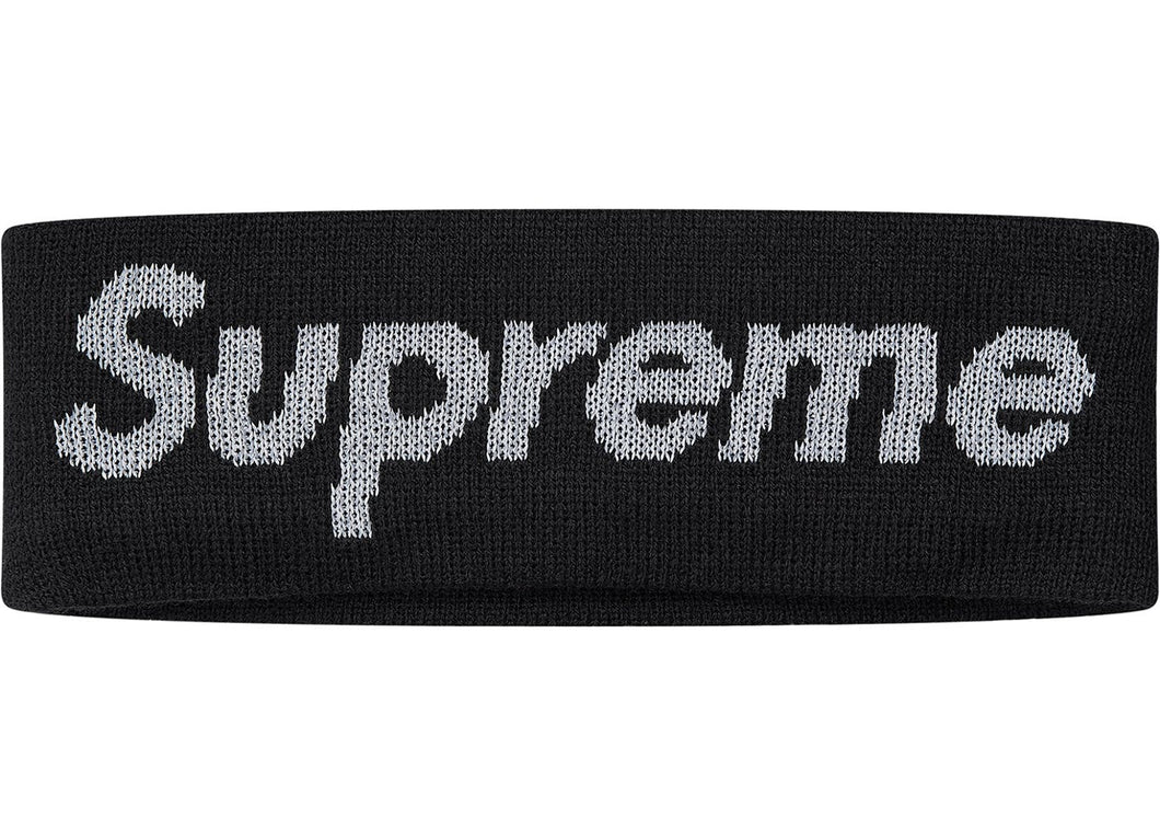 Supreme New Era Reflective Logo Headband (FW 17) Black