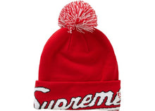 Supreme New Era Script Cuff Beanie Red