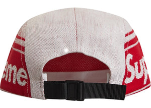 Supreme Raffia Woven Logo Camp Cap White