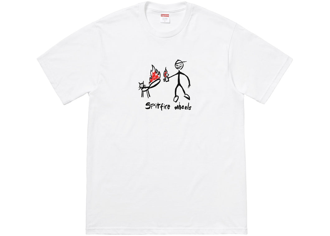 Supreme Spitfire Cat T-Shirt White
