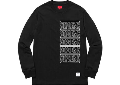 Supreme Stacked L/S Top Black