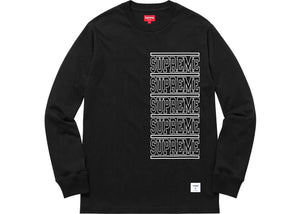 Supreme Stacked L/S Top Black