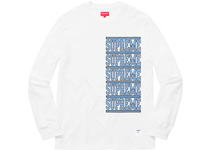 Supreme Stacked L/S Top White