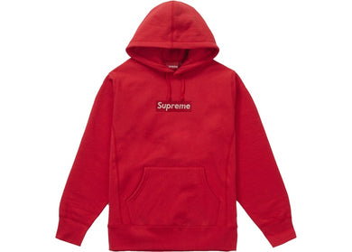 25th Anniversary Swarovski Box Logo Hoodie (Red)