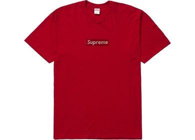 25th Anniversary Swarovski Box Logo Tee (Red)