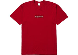 25th Anniversary Swarovski Box Logo Tee (Red)