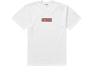 25th Anniversary Swarovski Box Logo Tee (White)