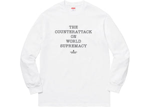 Supreme UNDERCOVER/Public Enemy Counterattack L/S Tee White