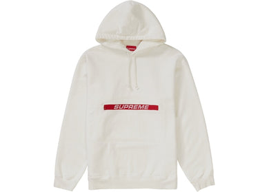 Zip Pouch Hooded Sweatshirt (White)