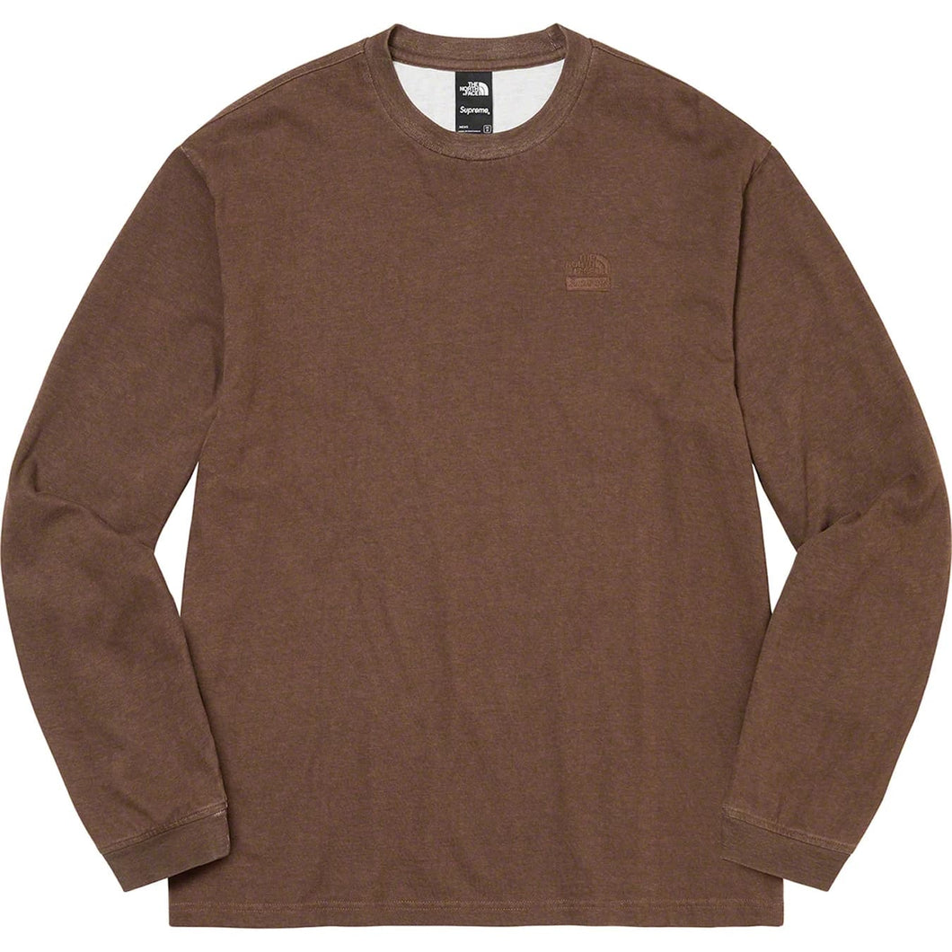 Supreme The North Face Pigment Printed L/S Top Brown