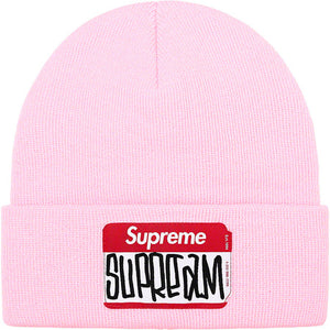 Supreme Gonz Nametag Beanie Pink