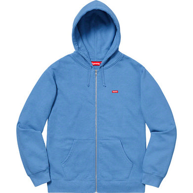Supreme Small Box Zip Up Sweatshirt Blue