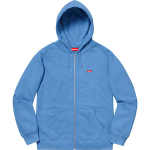 Supreme Small Box Zip Up Sweatshirt Blue