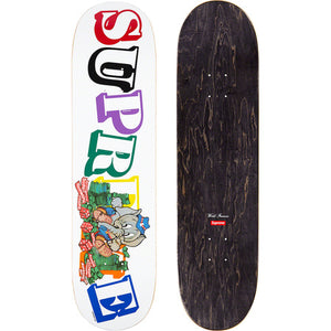 Supreme Elephant Skateboard White