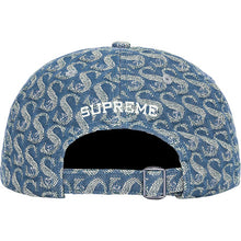 Supreme Monogram Denim 6-Panel Black