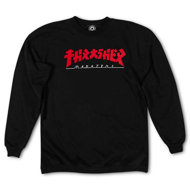 Thrasher Godzilla Crewneck Black