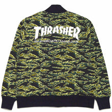 Thrasher Camo Sweat Snap Jacket Camo Green