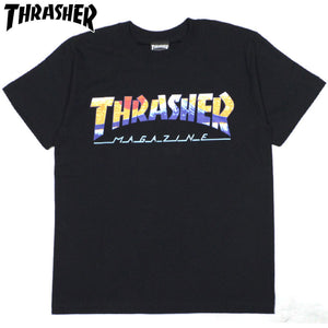 Thrasher Japan Kids Fuji Tee Black Sun