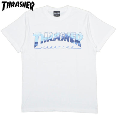 Thrasher Japan Kids Fuji Tee White Sun