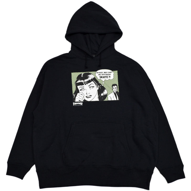 Thrasher Boyfriend Hooide Black