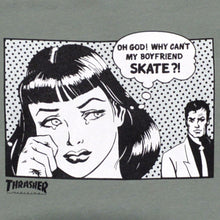 Thrasher Boyfriend Hooide  Smokygreen