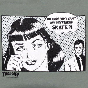 Thrasher Boyfriend Hooide  Smokygreen