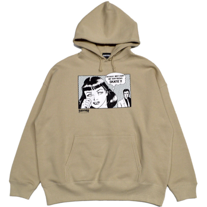 Thrasher Boyfriend Hooide  Sandbeige