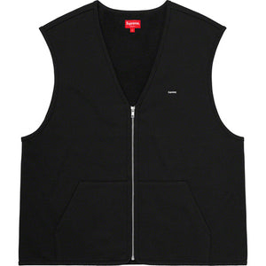Supreme Zip Up Sweat Vest Black