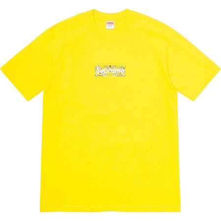 Supreme Bandana Box Logo Tee Yellow