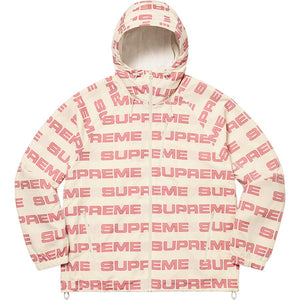 Supreme Logo Ripstop Hooded Jacket White