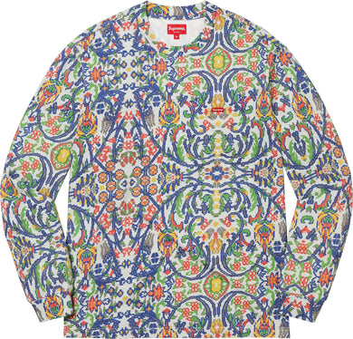 SS 23Supreme Small Box L/S Tee Tapestry