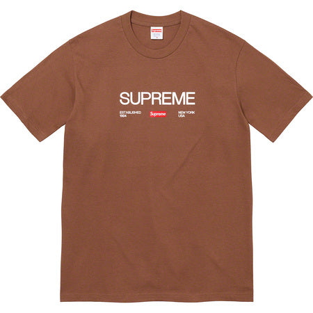 Supreme Est 1994 Tee Brown