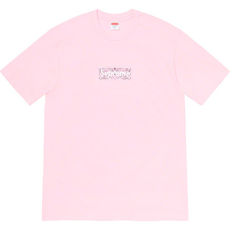 Supreme Bandana Box Logo Tee Pink